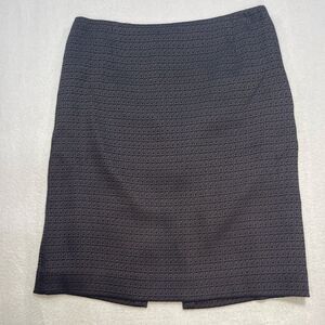 Tahari Petite Brown Geometric Pencil Skirt Size 4P Lined Career Business Office